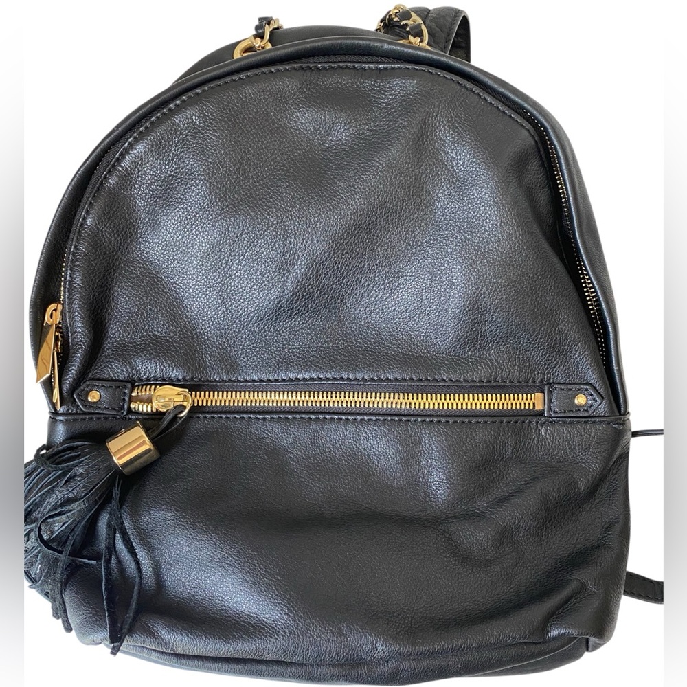 Margot Leather Backpack Black